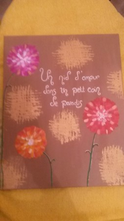3 pompons fleuri 